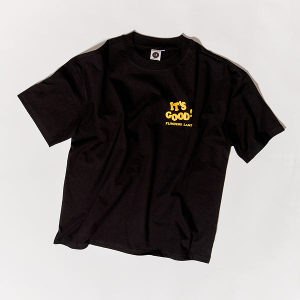 Logo Tee - Yellow on Black