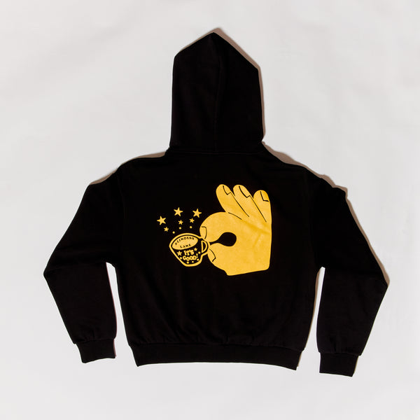 Logo Hoodie - Yellow on Black